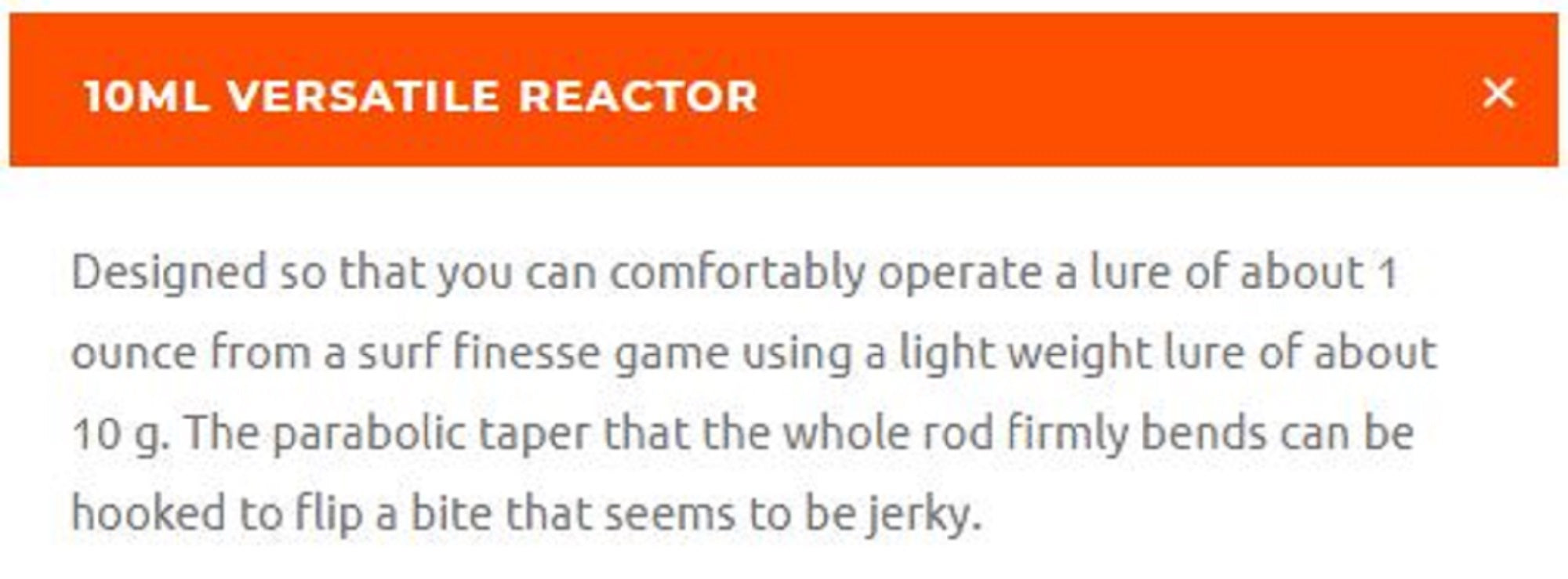 Xesta Rod Spinning Runway SRF 10ML Versatile Reactor (8113)